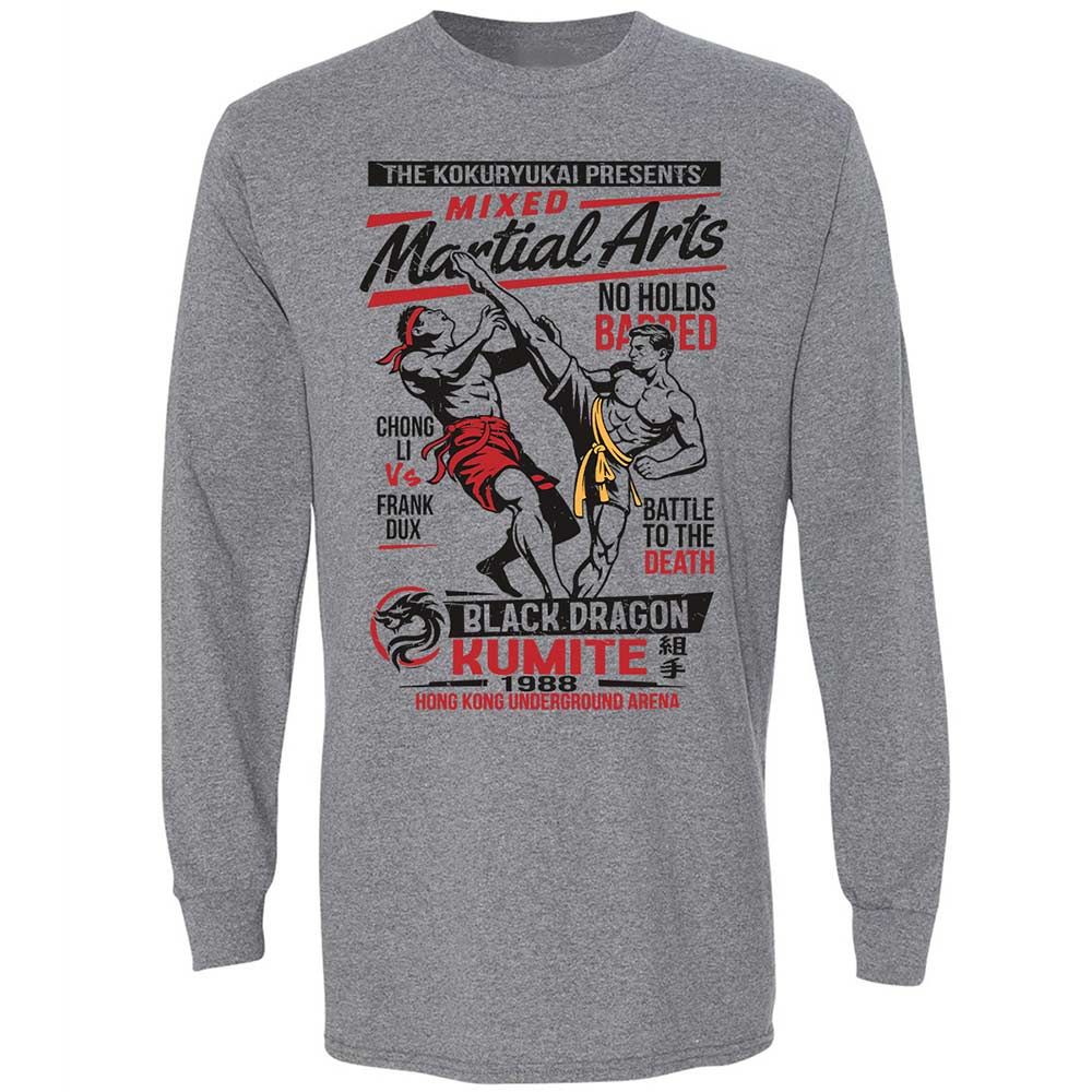 Long Sleeve T-Shirt - 8EVVDK17 - Graphite Heather - 18