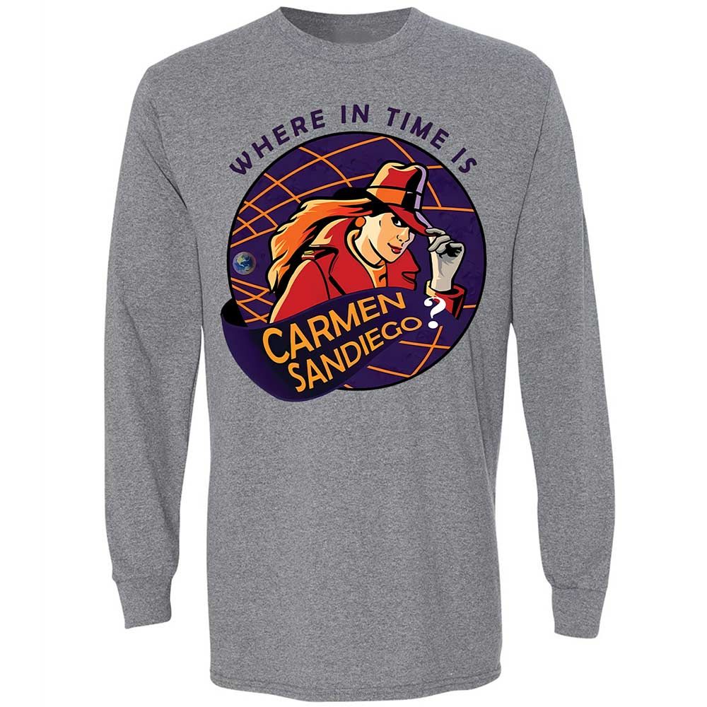 Where in Time Is Carmen Sandiego - Graphite Heather - 18