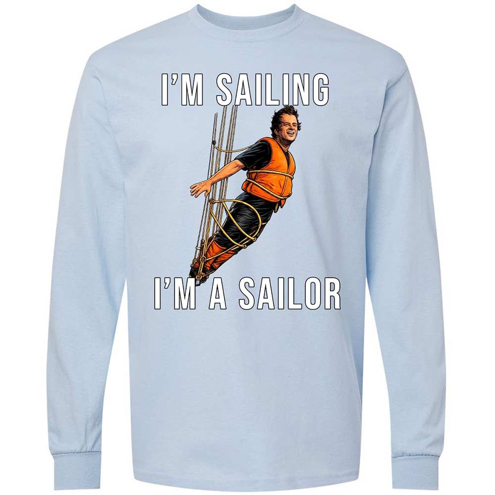 Long Sleeve T-Shirt - BS1R9PVU - Light Blue - 18