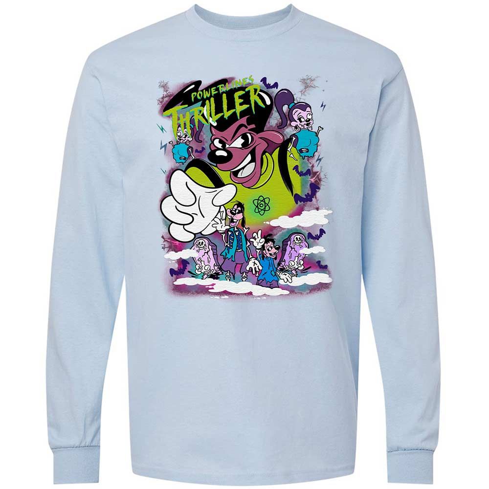 Vintage Pop Cartoon Horror Mashup - Light Blue - 18
