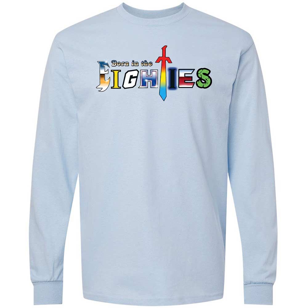 Long Sleeve T-Shirt - V5GVQ1T3 - Light Blue - 18
