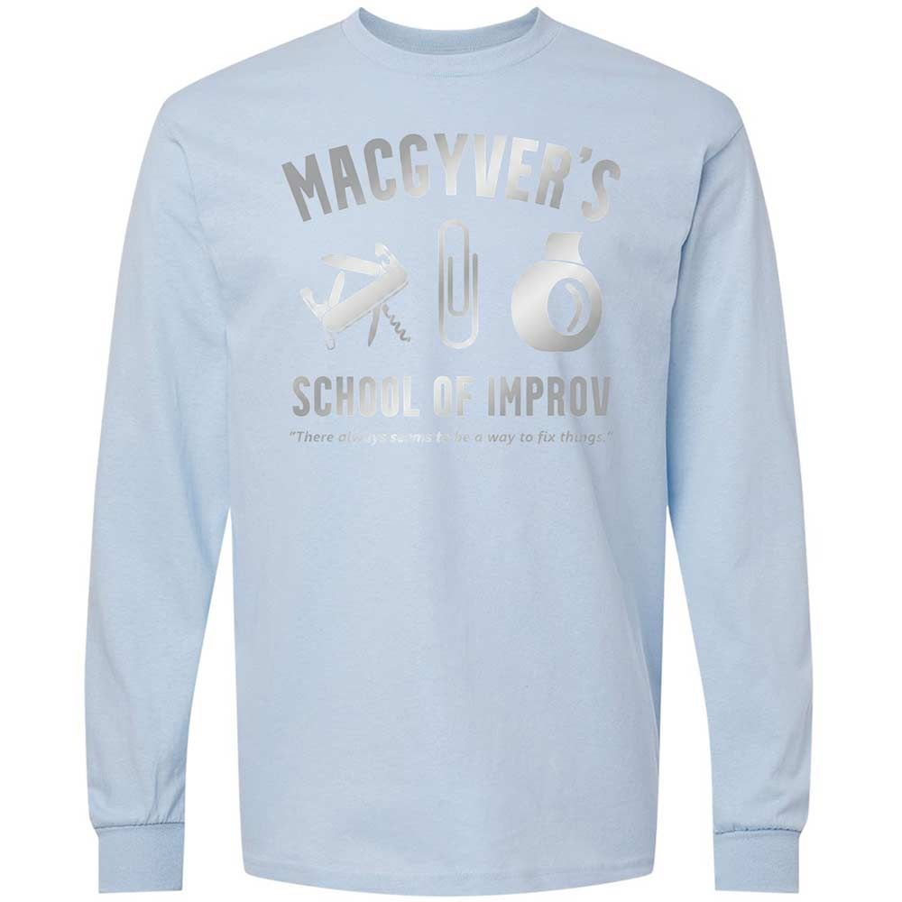 Long Sleeve T-Shirt - J7VD8LR4 - Light Blue - 18