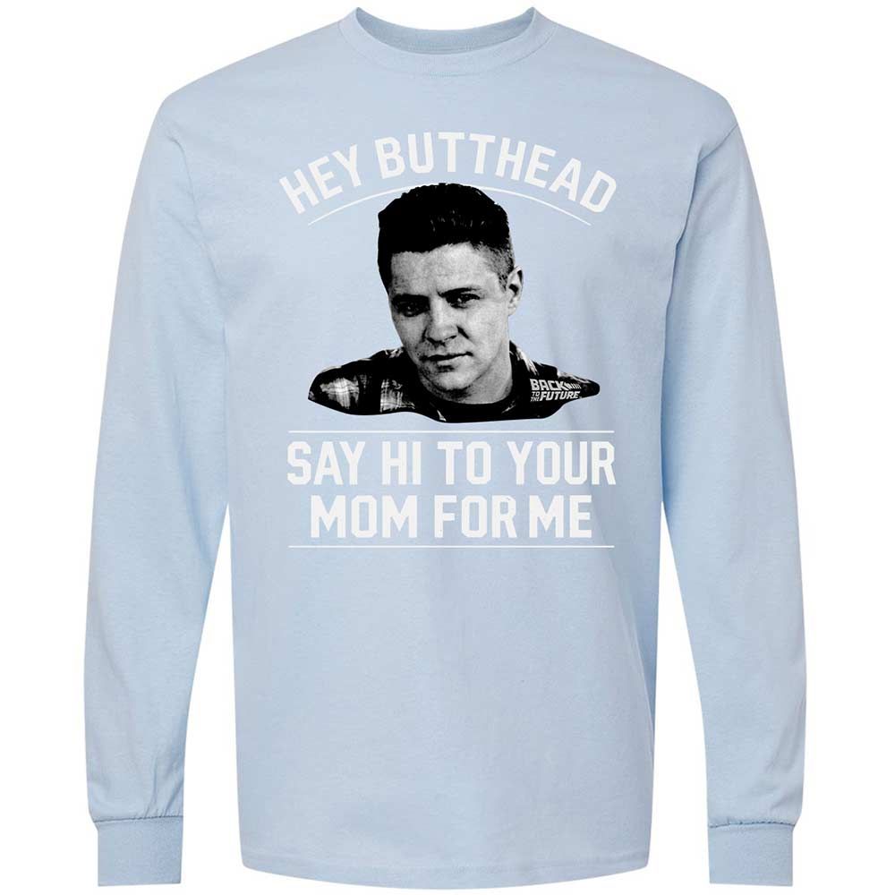 Long Sleeve T-Shirt - H66P2J1K - Light Blue - 18