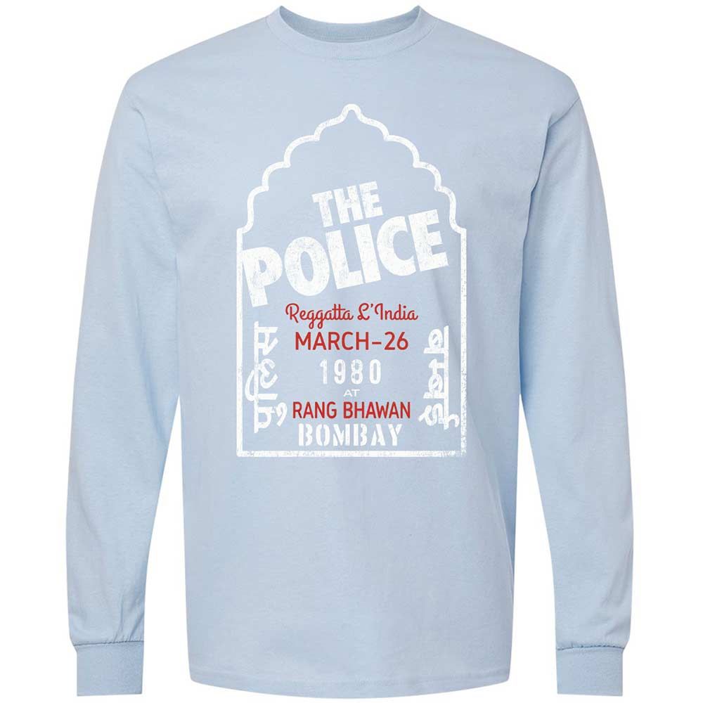 Long Sleeve T-Shirt - VSK9RYXB - Light Blue - 18