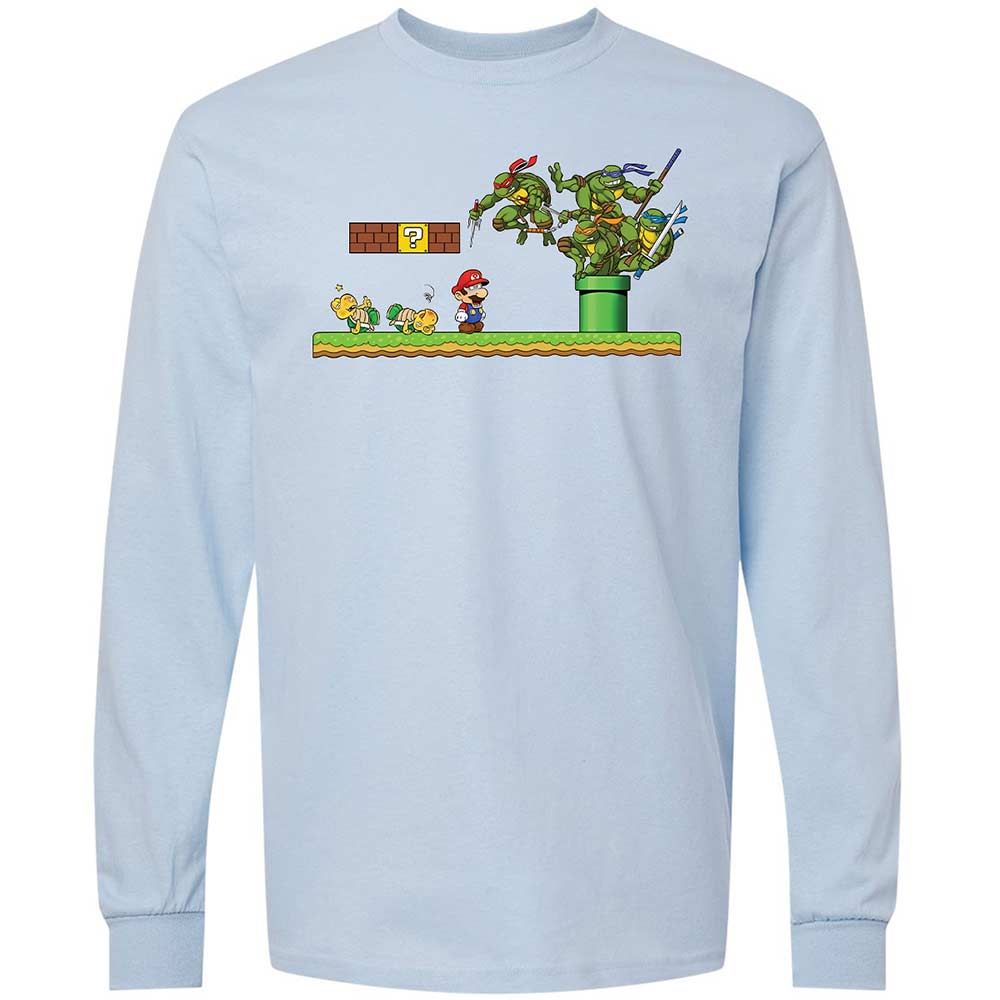 Long Sleeve T-Shirt - X5VAE6G2 - Light Blue - 18