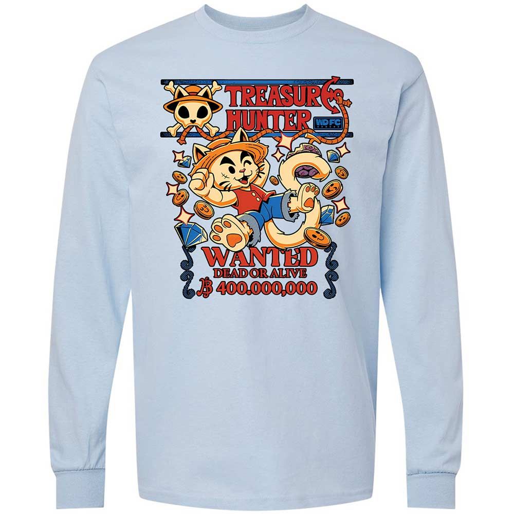 Long Sleeve T-Shirt - YHFTXG6U - Light Blue - 18