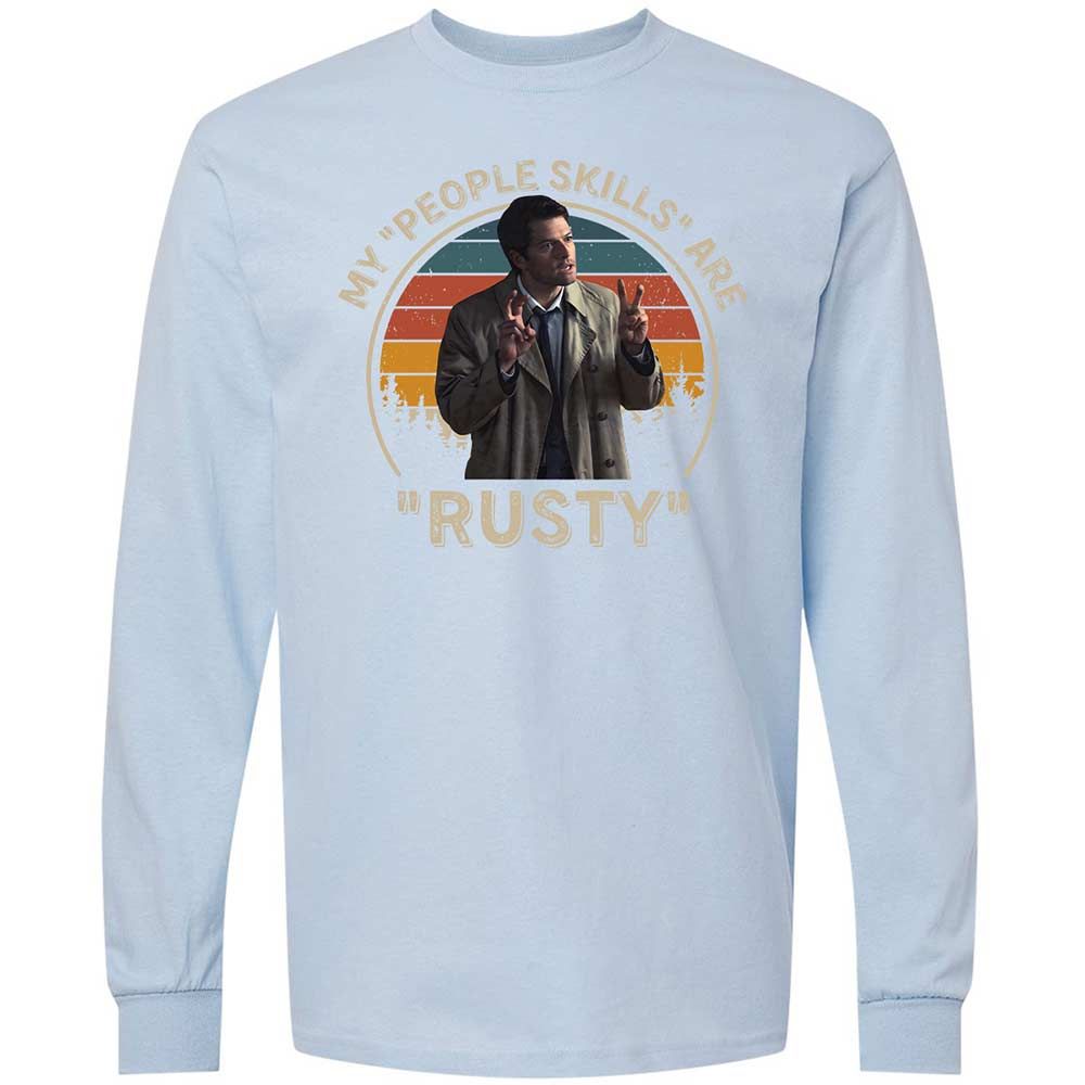 Long Sleeve T-Shirt - SK8UPJGN - Light Blue - 18
