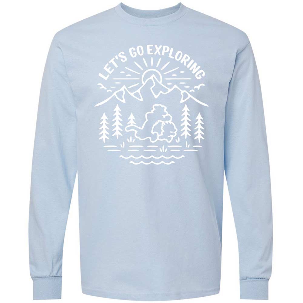Long Sleeve T-Shirt - GAJEBL5Z - Light Blue - 18