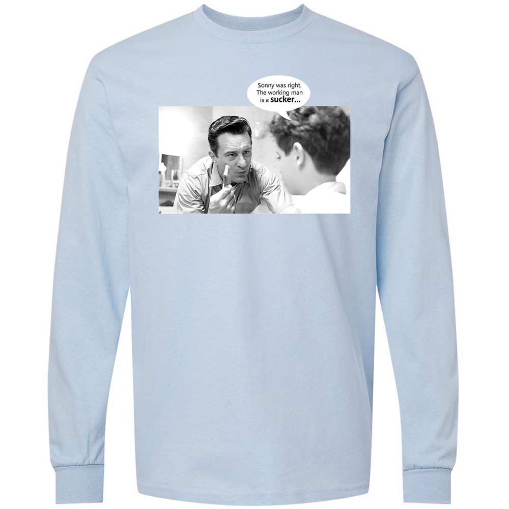 Long Sleeve T-Shirt - YGGLE5KP - Light Blue - 18
