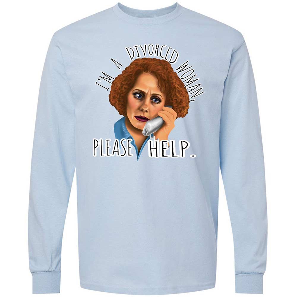 Long Sleeve T-Shirt - EYUHDL6H - Light Blue - 18