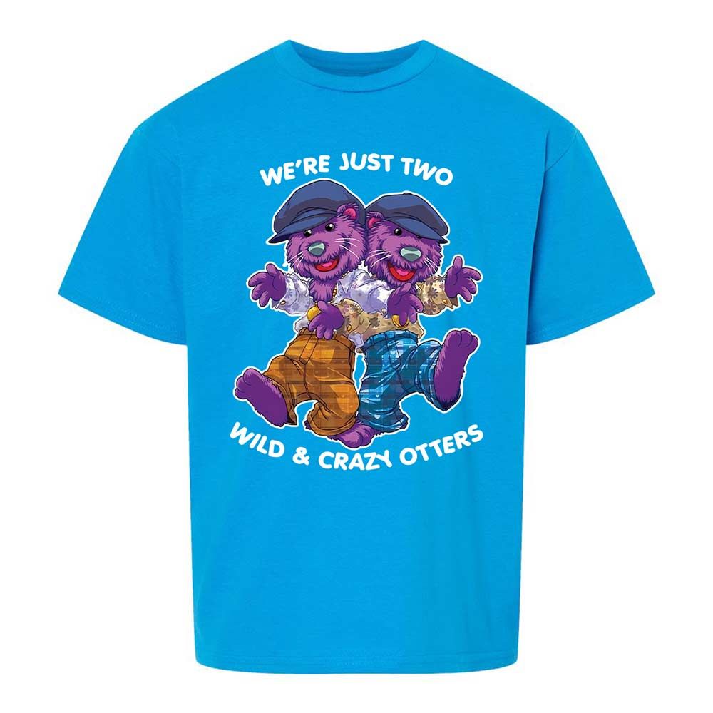 Two wild & crazy otters - Sapphire - 18