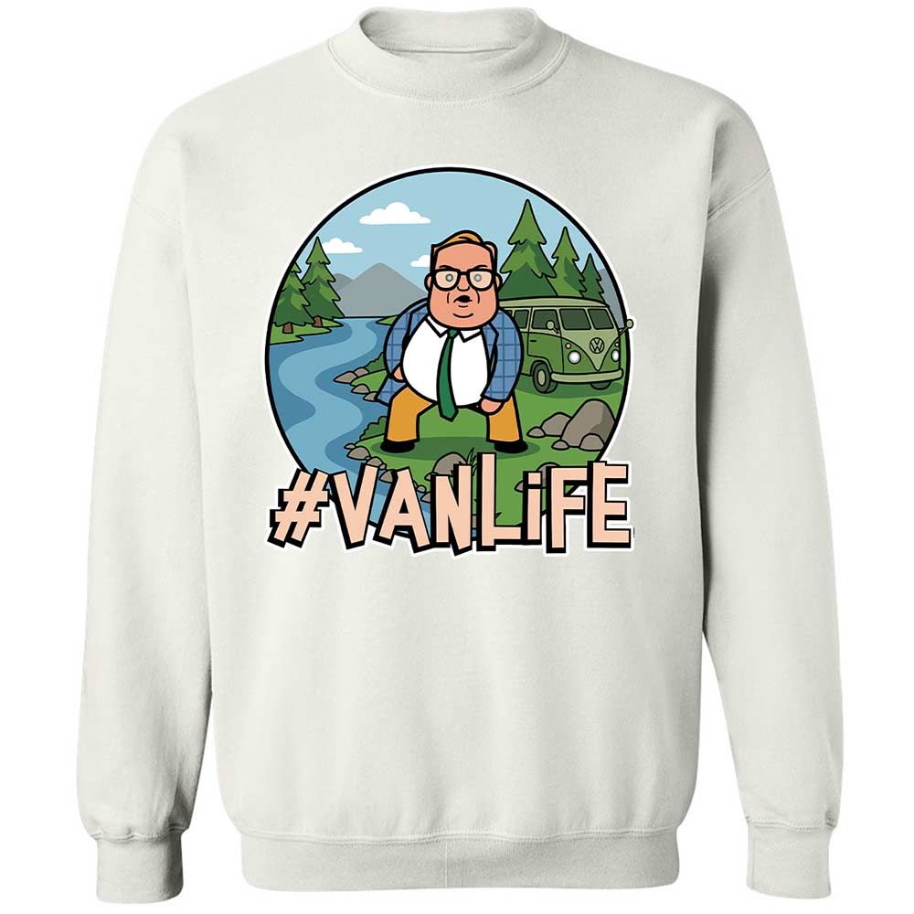 Vanlife living in a van down by the river - White - 18