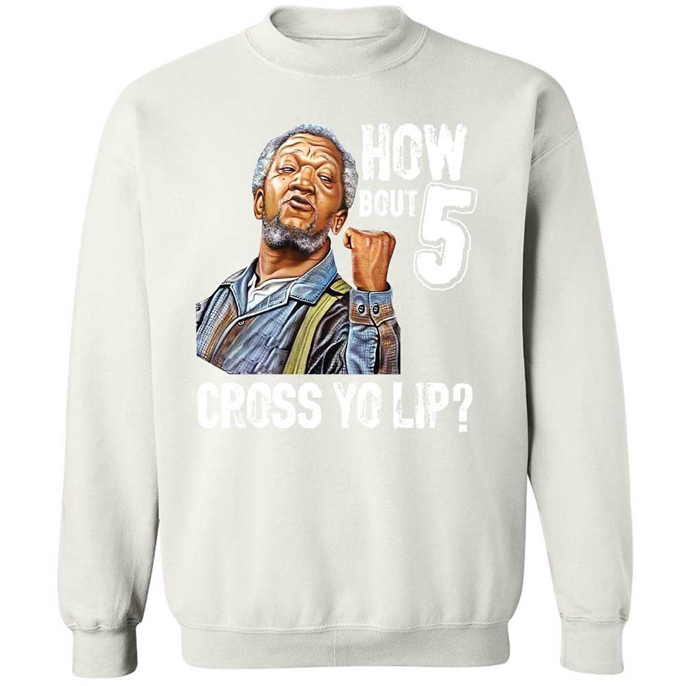 How bout 5 cross yo lip - White - 18