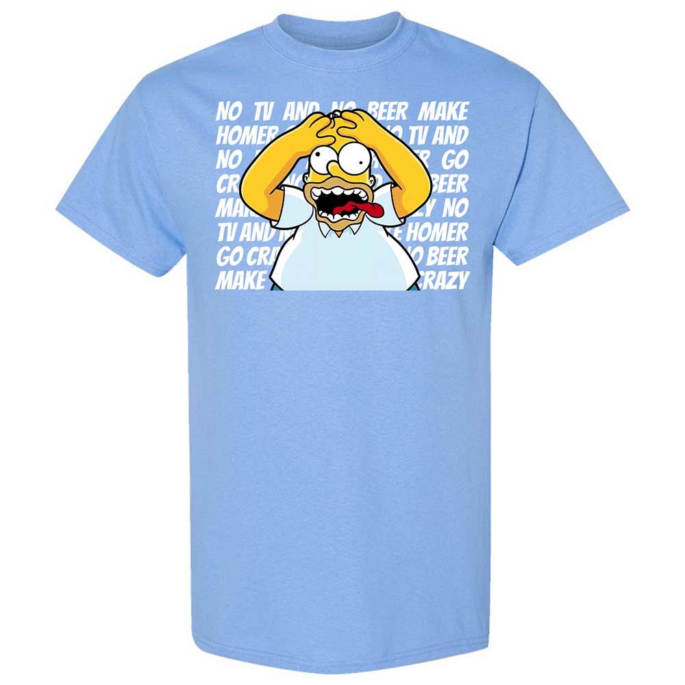 No TV and No Beer Make Homer Go Crazy - Carolina Blue - 19