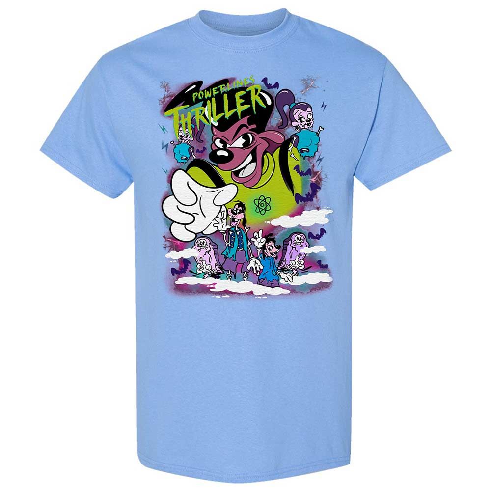 Vintage Pop Cartoon Horror Mashup - Carolina Blue - 19