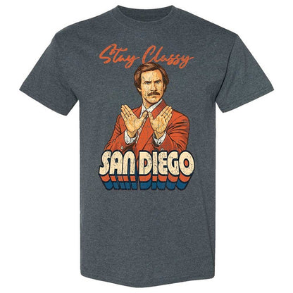 Classic Unisex T-Shirt - B496NW6Y - Dark Heather - 19