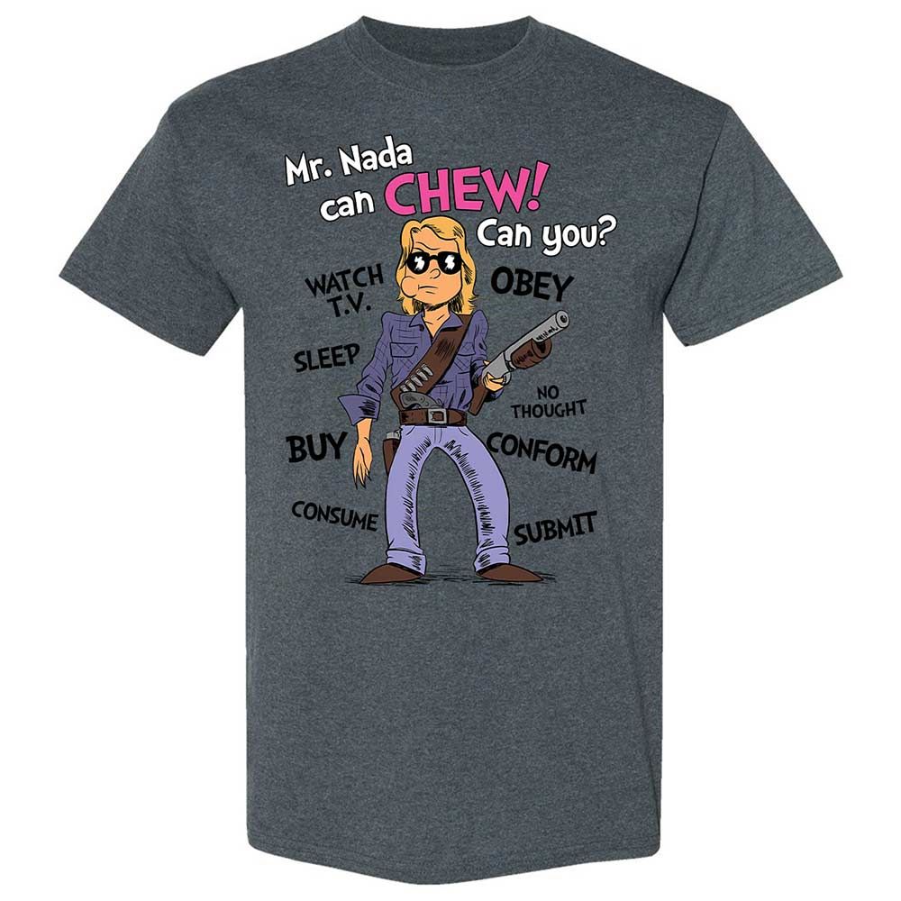 I have come here to chew bubblegum and kick ass - Dark Heather - 19