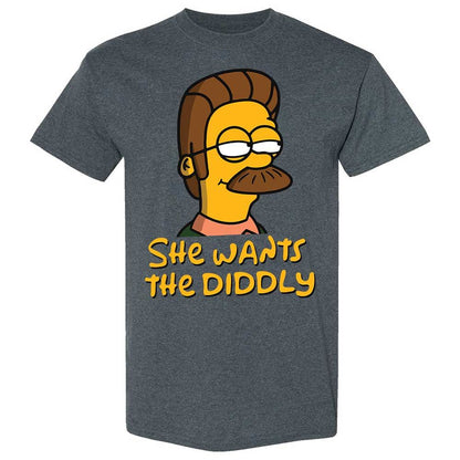 She Wants The Diddly - Dark Heather - 19