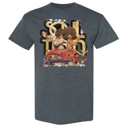 Retro Soul Train Dance Vibes - Dark Heather - 19