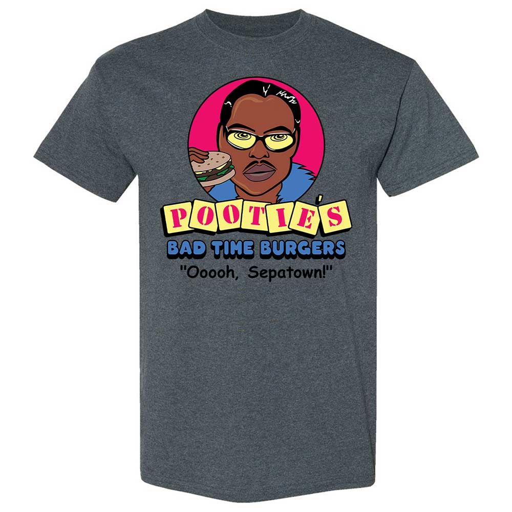 Pootie's Bad Time Burgers - Dark Heather - 19