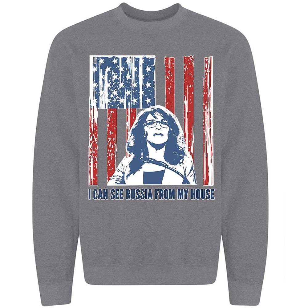 I can see Russia from my house - Graphite Heather - 19