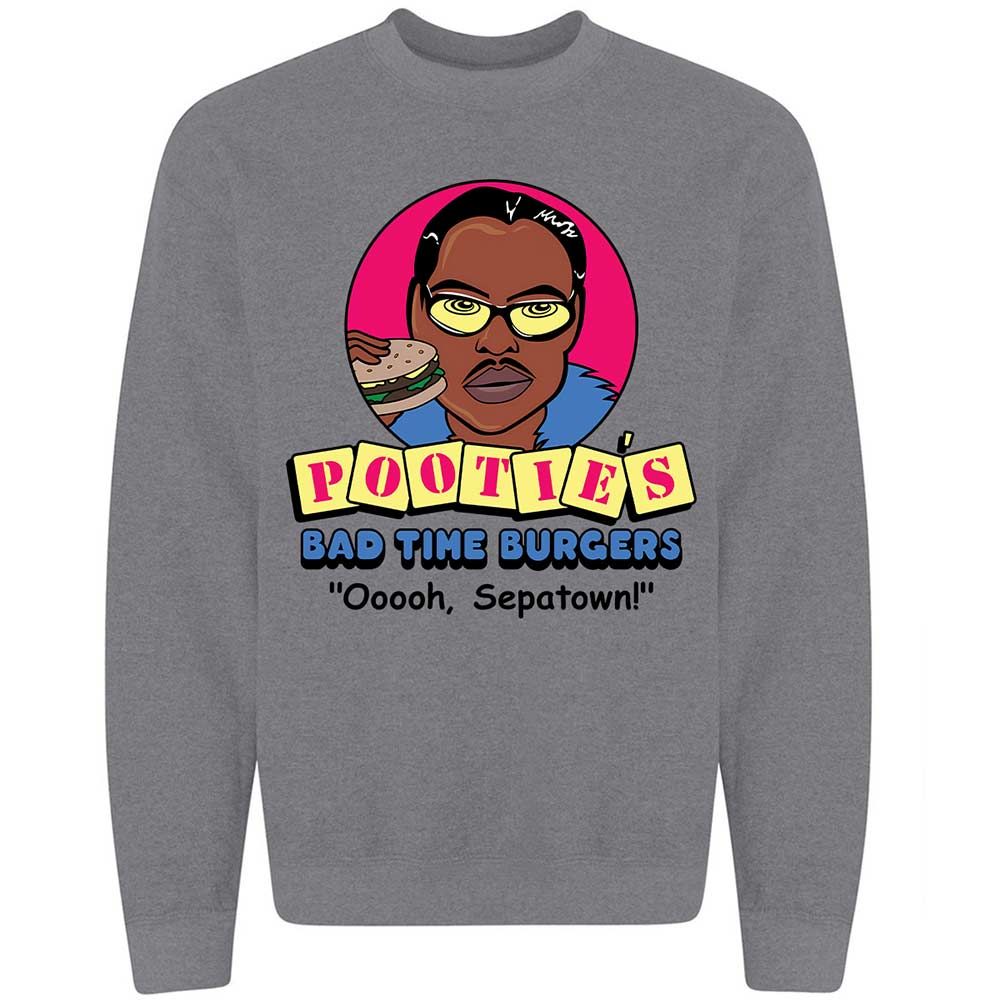 Pootie's Bad Time Burgers - Graphite Heather - 19