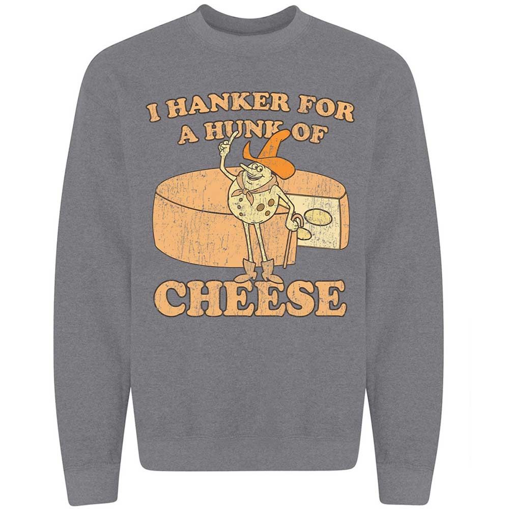 Hanker For A Hunk Of Cheese - Graphite Heather - 19
