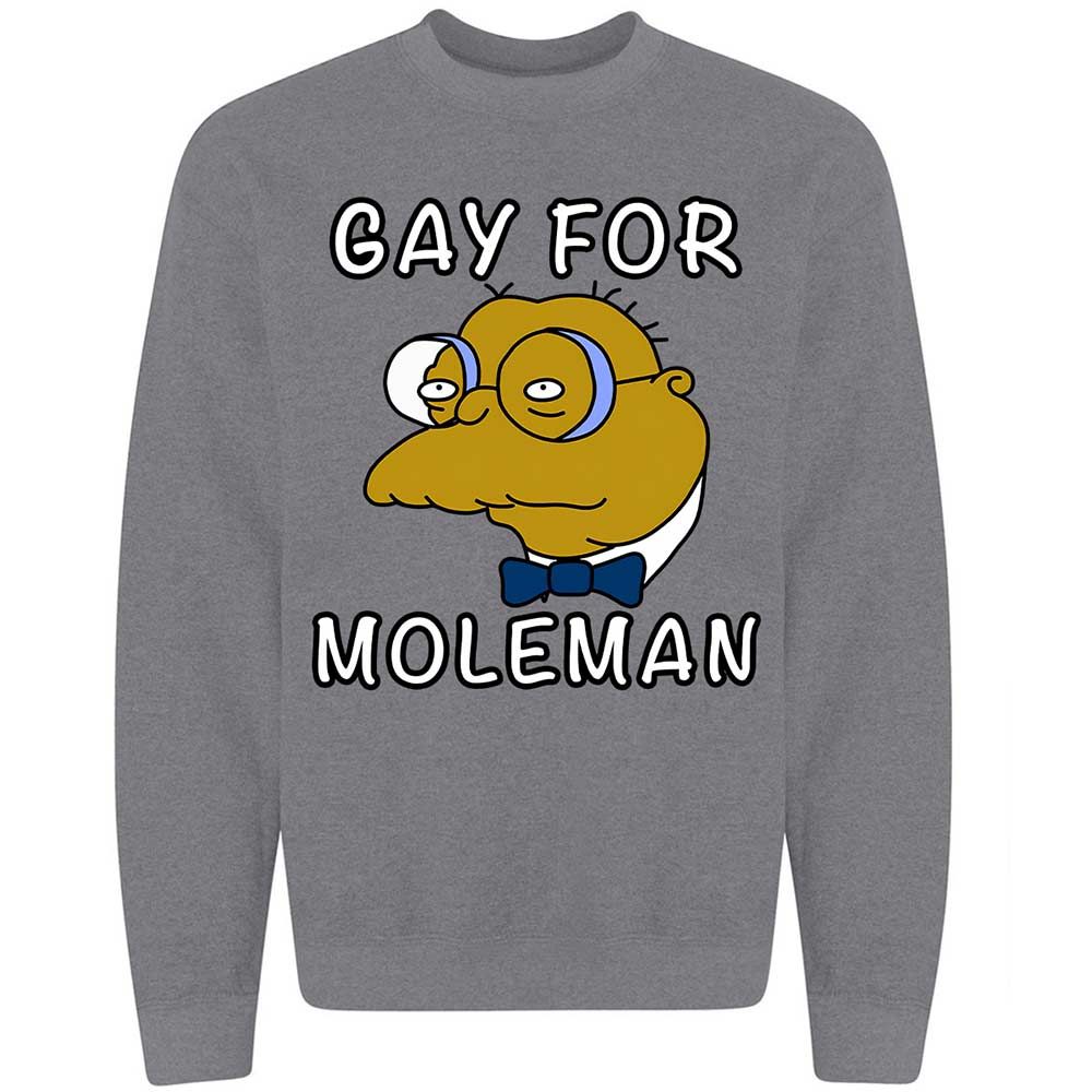 Gay for Moleman - Graphite Heather - 19