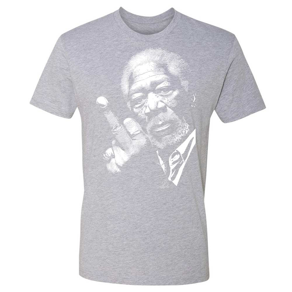 Morgan Freeman middle finger - Heather Grey - 19