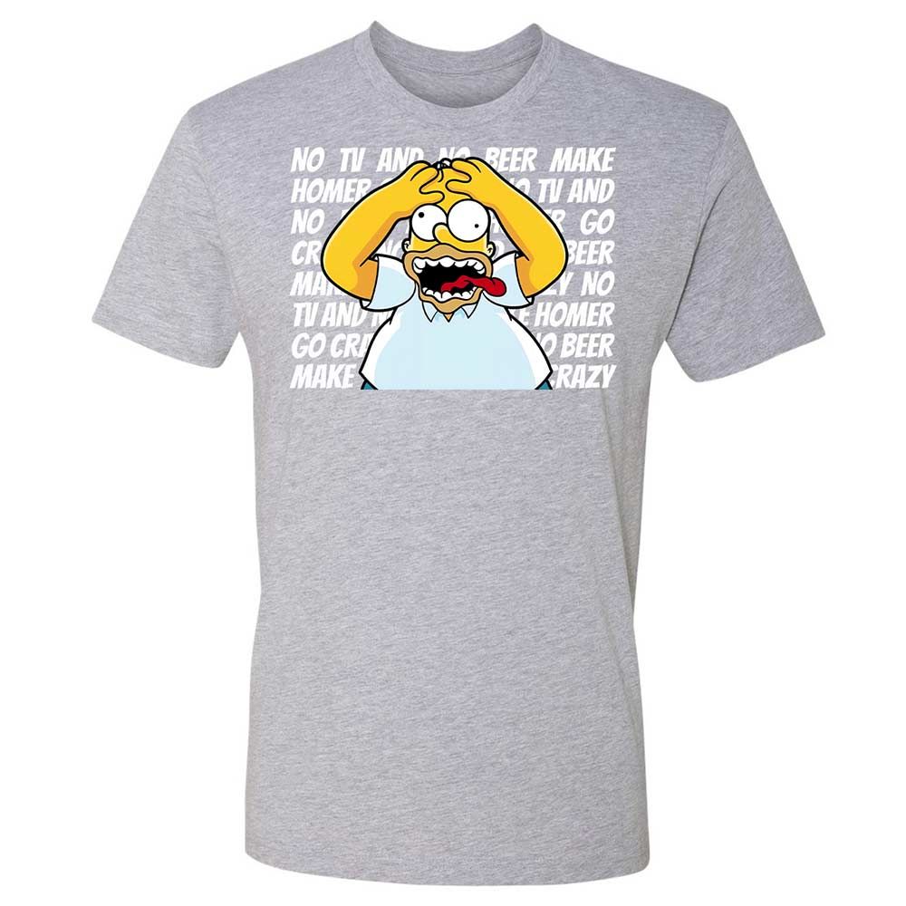 No TV and No Beer Make Homer Go Crazy - Heather Grey - 19