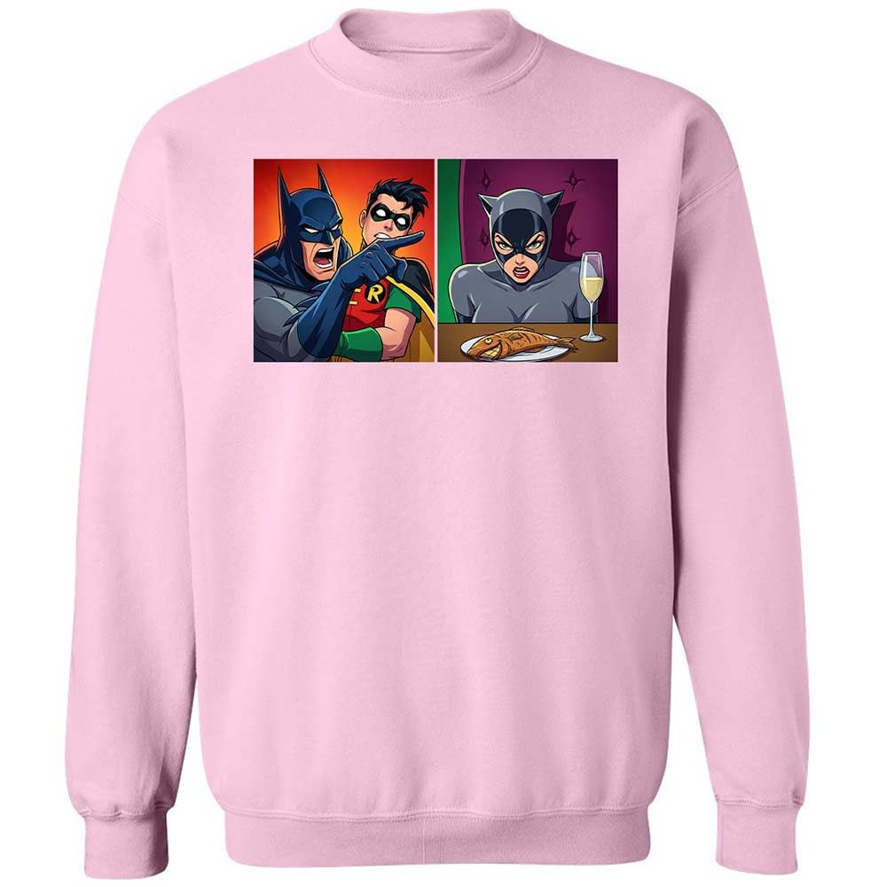 Bat Yelling at Catwoman - Light Pink - 19