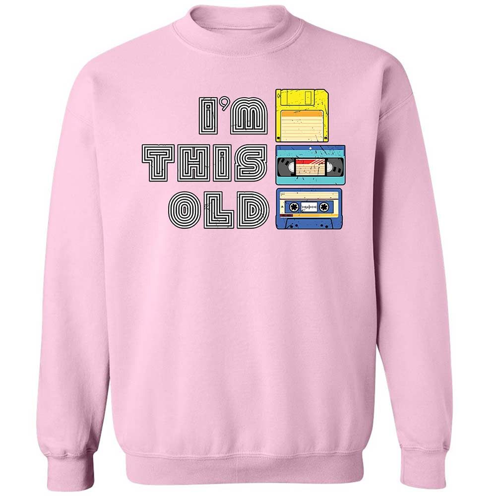 Classic Unisex Sweatshirt - Black - Light Pink - 19