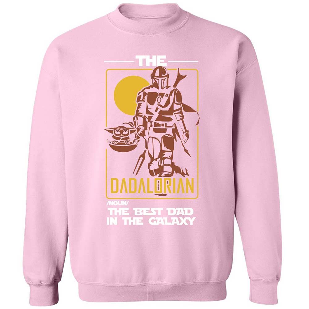 The Dadalorian The Best Dad In The Galaxy - Light Pink - 19