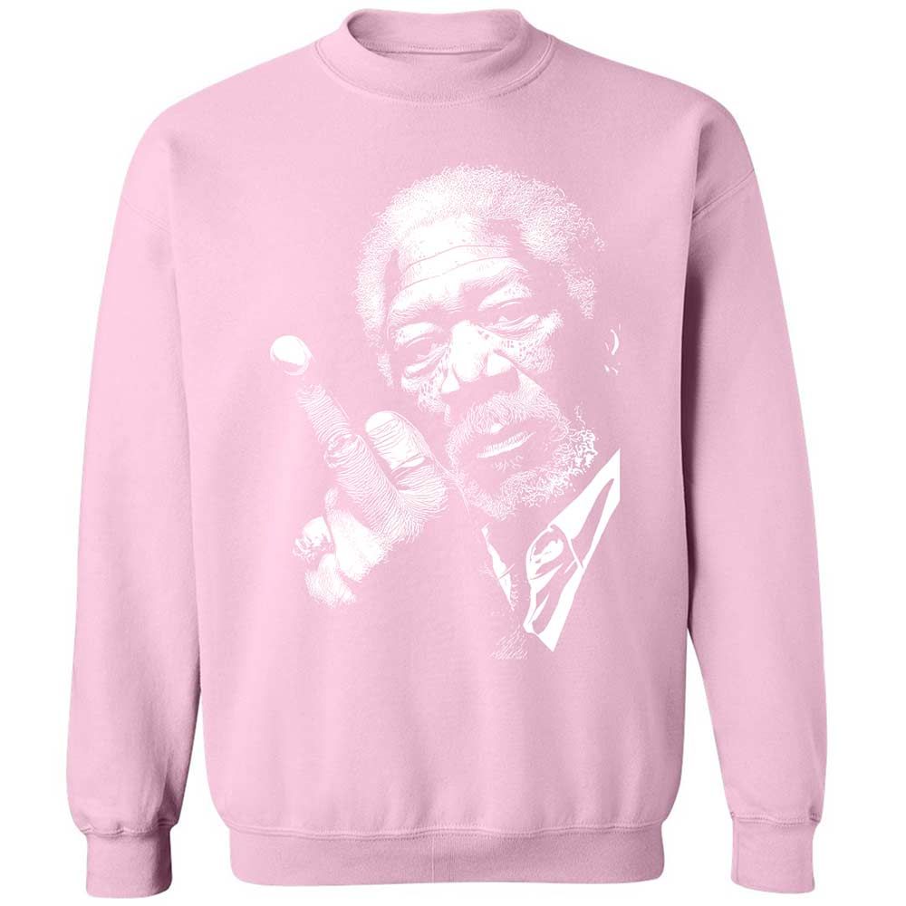 Morgan Freeman middle finger - Light Pink - 19