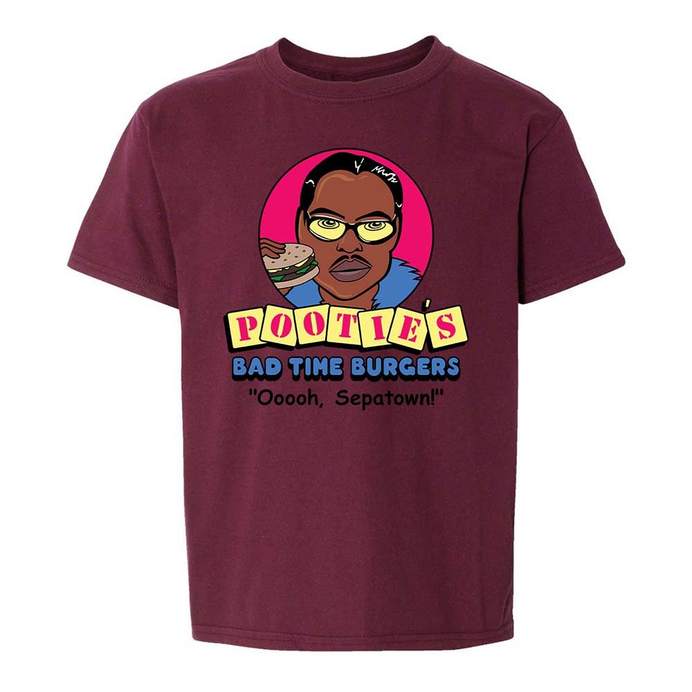 Pootie's Bad Time Burgers - Maroon - 19