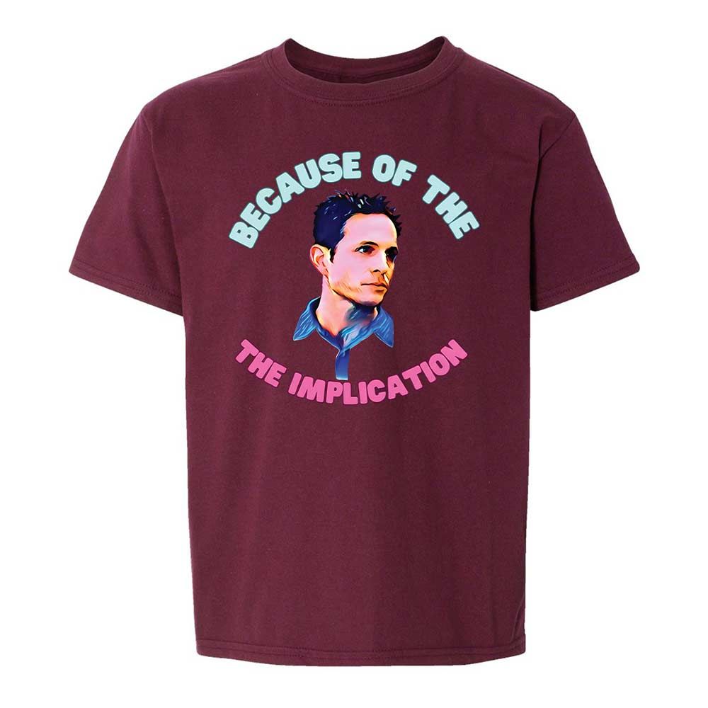Kids T-Shirt - BAGKTAF5 - Maroon - 19