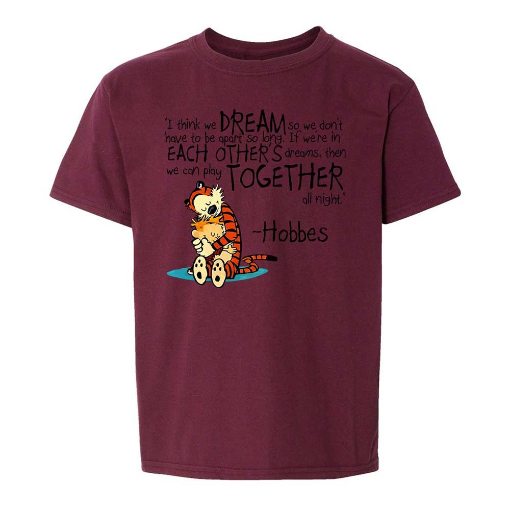 Calvin Hobbes Dreams - Maroon - 19