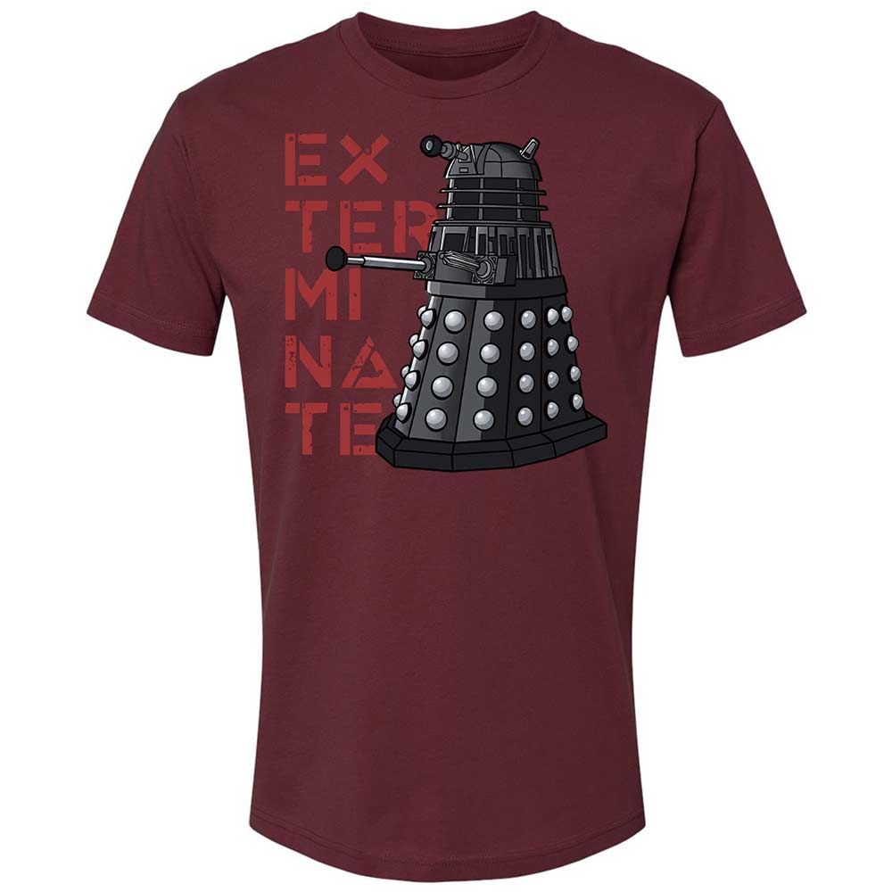 Dalek Exterminate - Maroon - 19