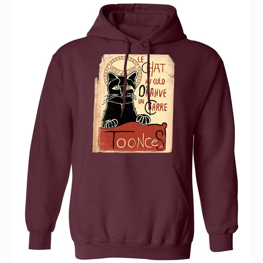 Toonces - Le Chat Noir - Maroon - 19