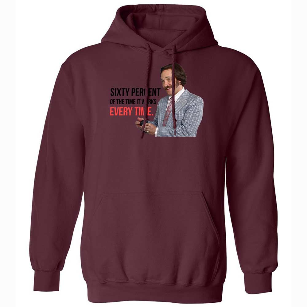 Classic Unisex Hoodie - H1BVRE1T - Maroon - 19