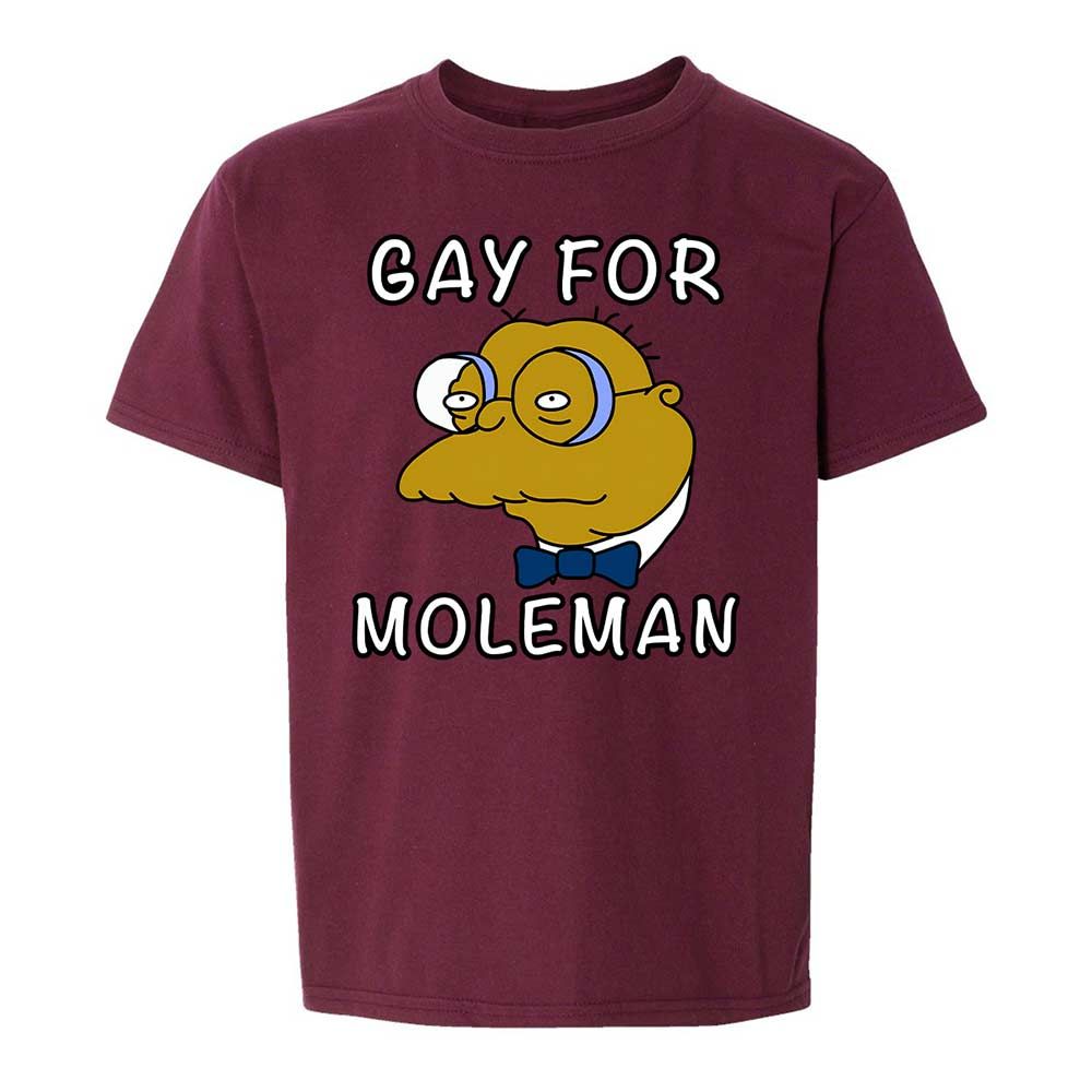 Gay for Moleman - Maroon - 19
