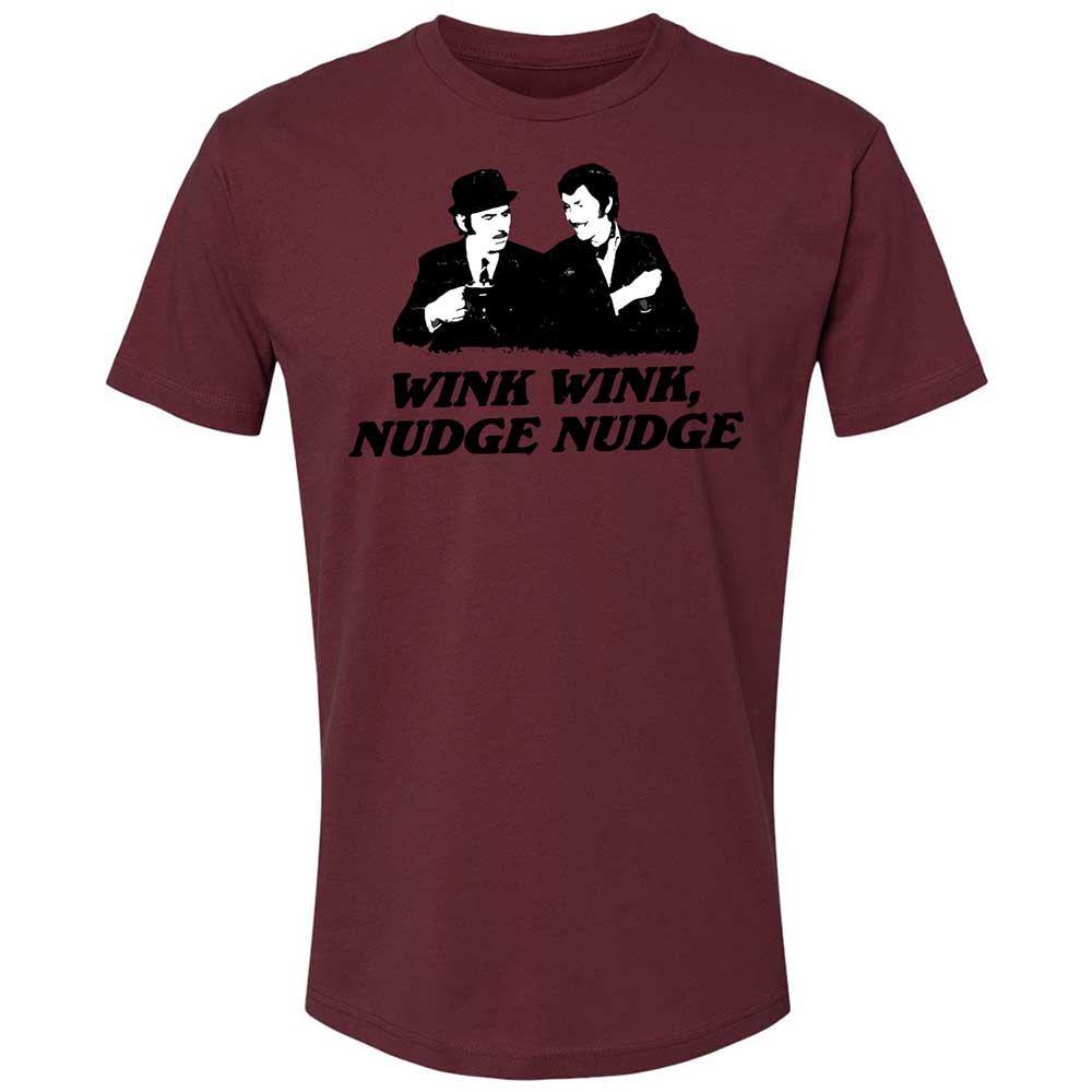 Wink Wink, Nudge Nudge - Maroon - 19