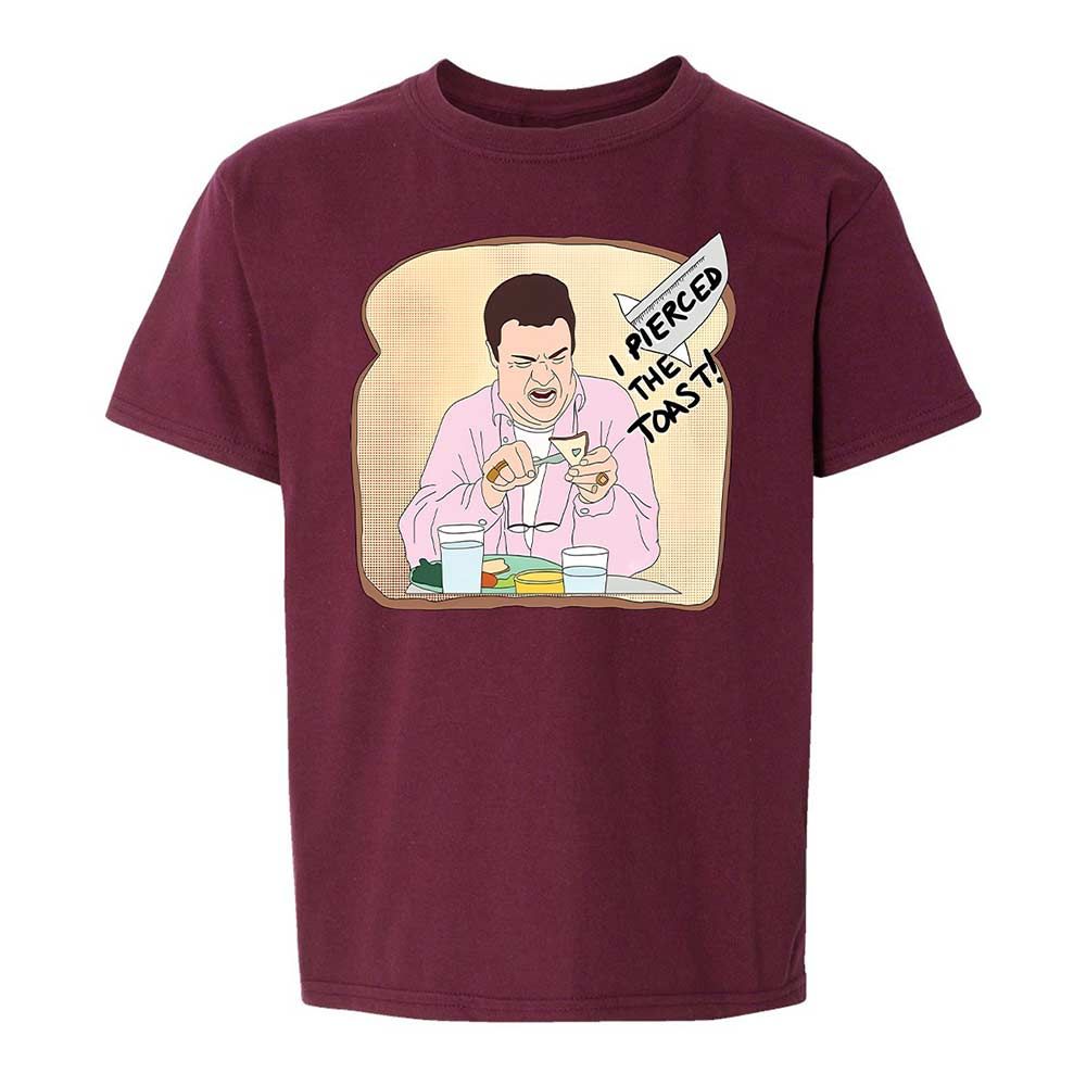 Kids T-Shirt - 7FXNZHEP - Maroon - 19
