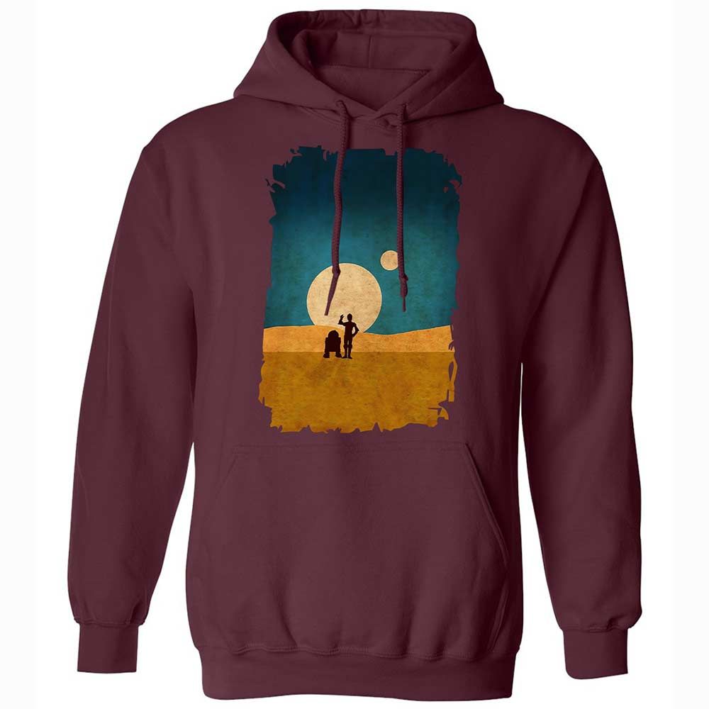 Droids In The Dunes - Maroon - 19
