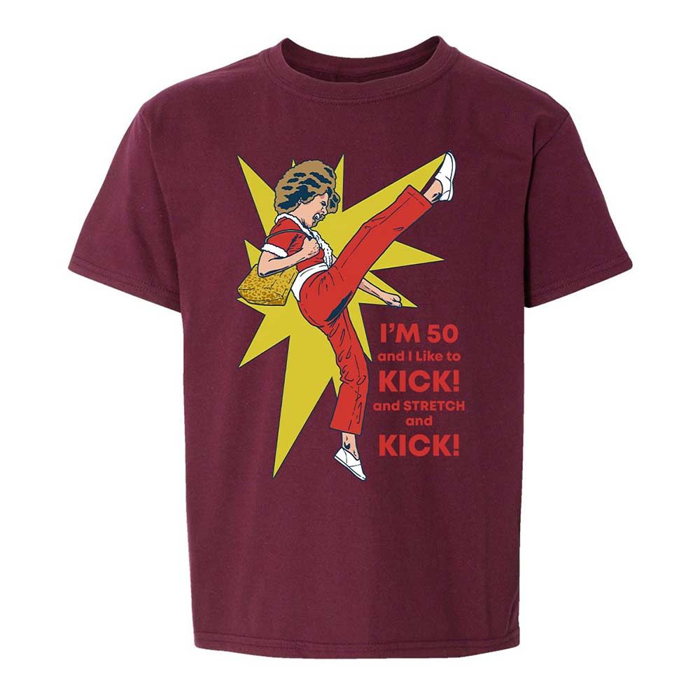 Kids T-Shirt - KS9H87Q4 - Maroon - 19