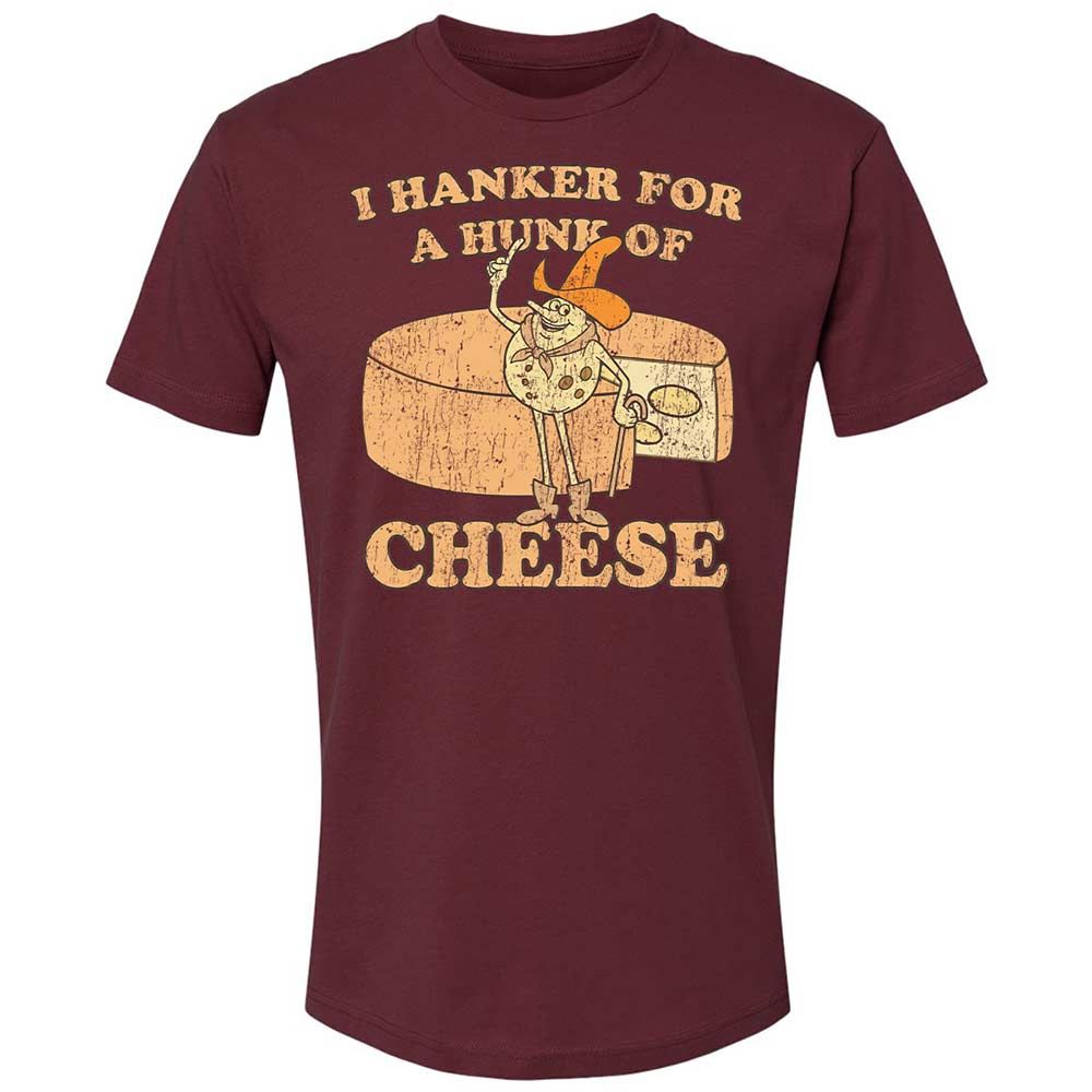 Hanker For A Hunk Of Cheese - Maroon - 19