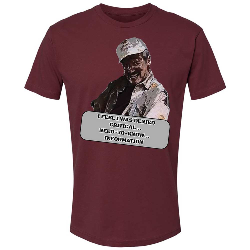 Need To Know Information - Maroon - 19