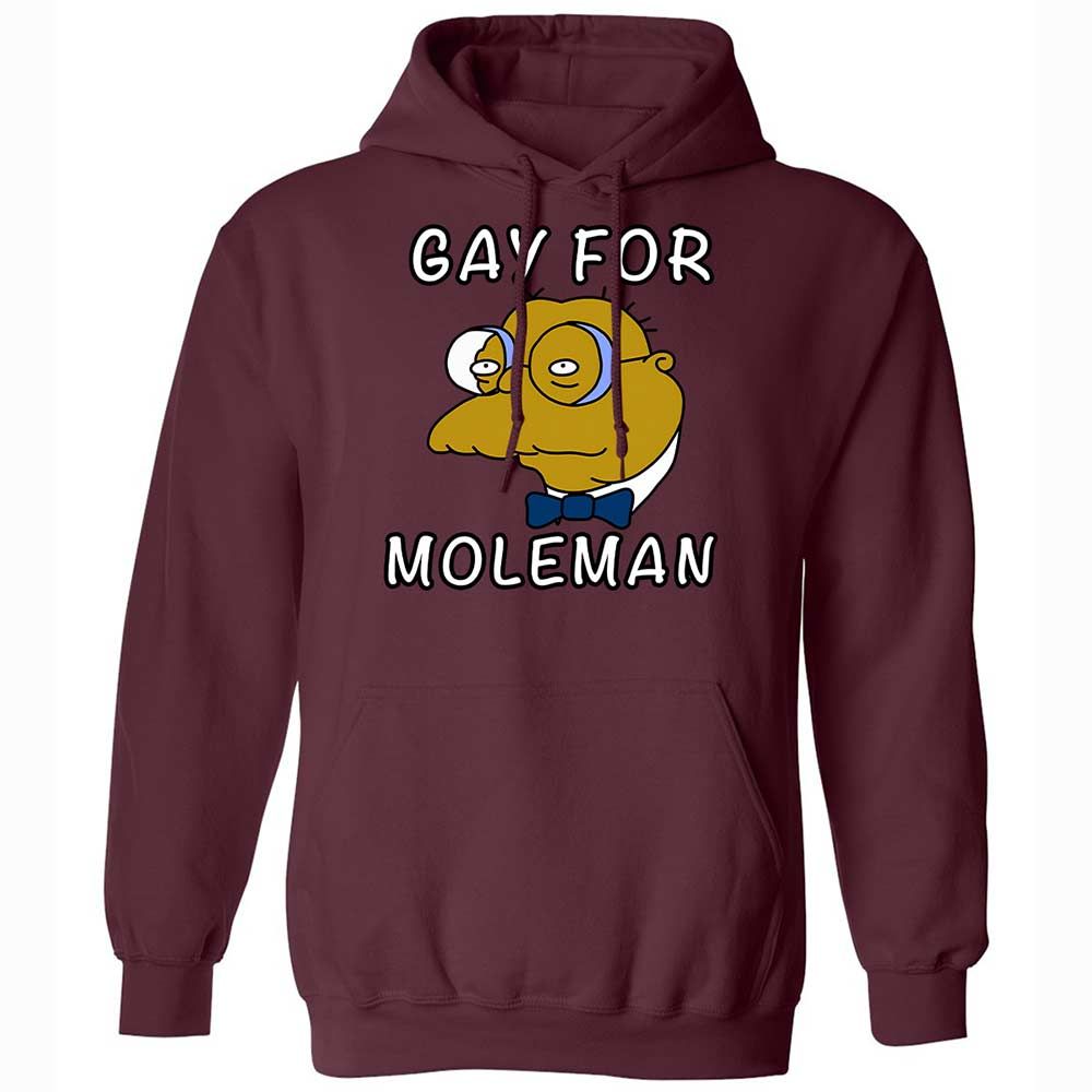 Gay for Moleman - Maroon - 19