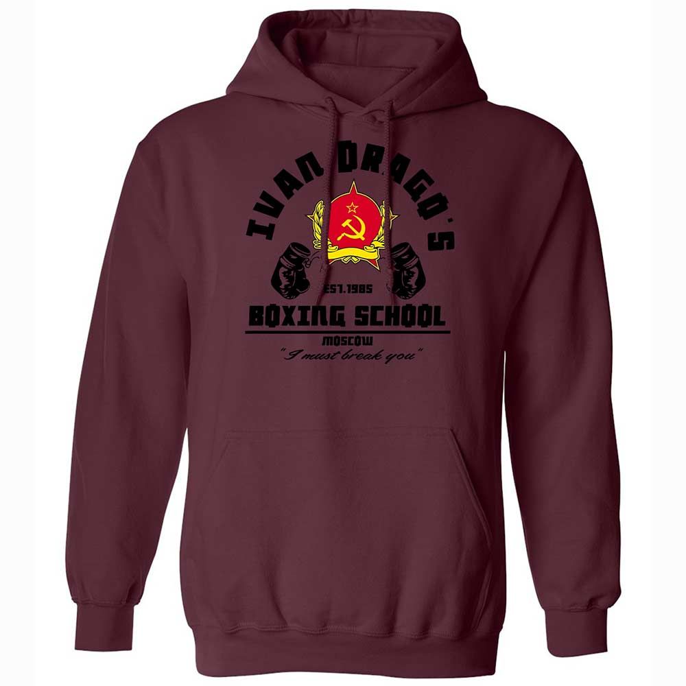 Classic Unisex Hoodie - QQ8T55MC - Maroon - 19