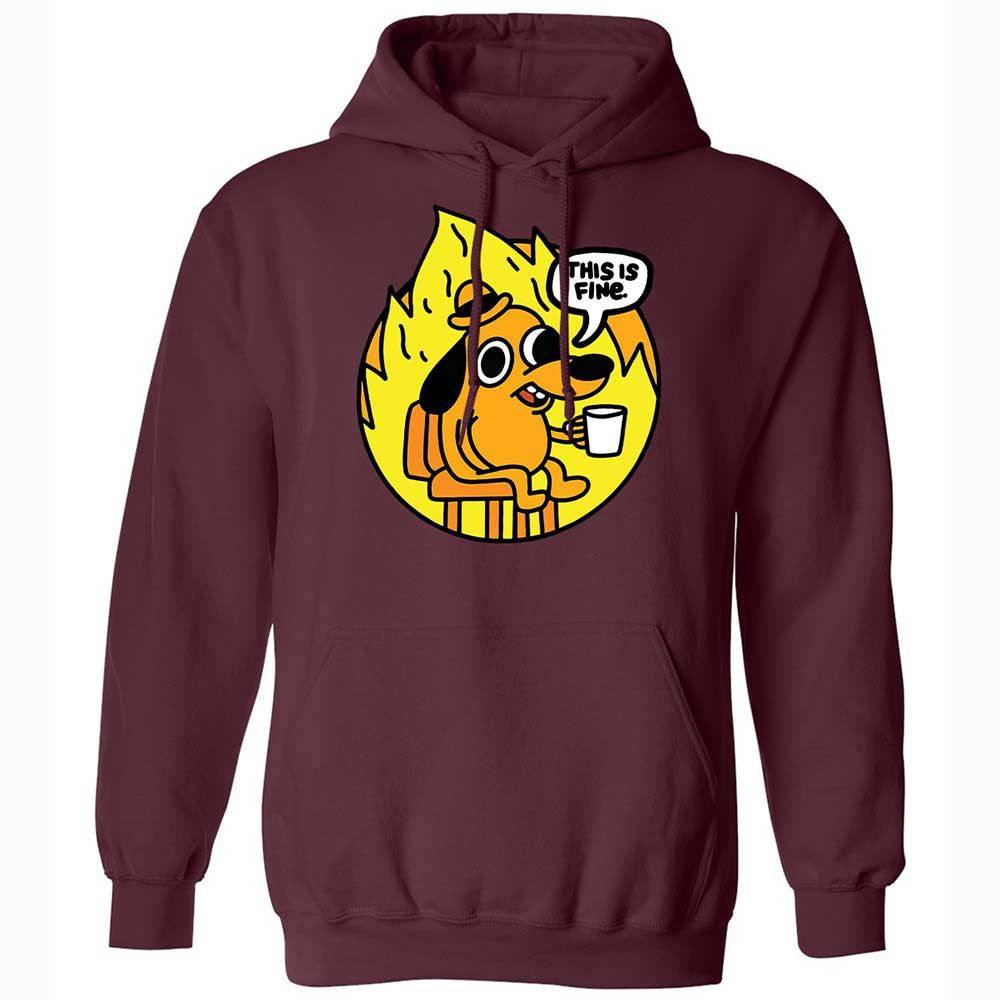 This is Fine - Maroon - 19